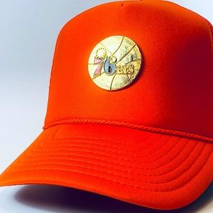 Philadelphia 76ers Hat Vintage Gold Pendant